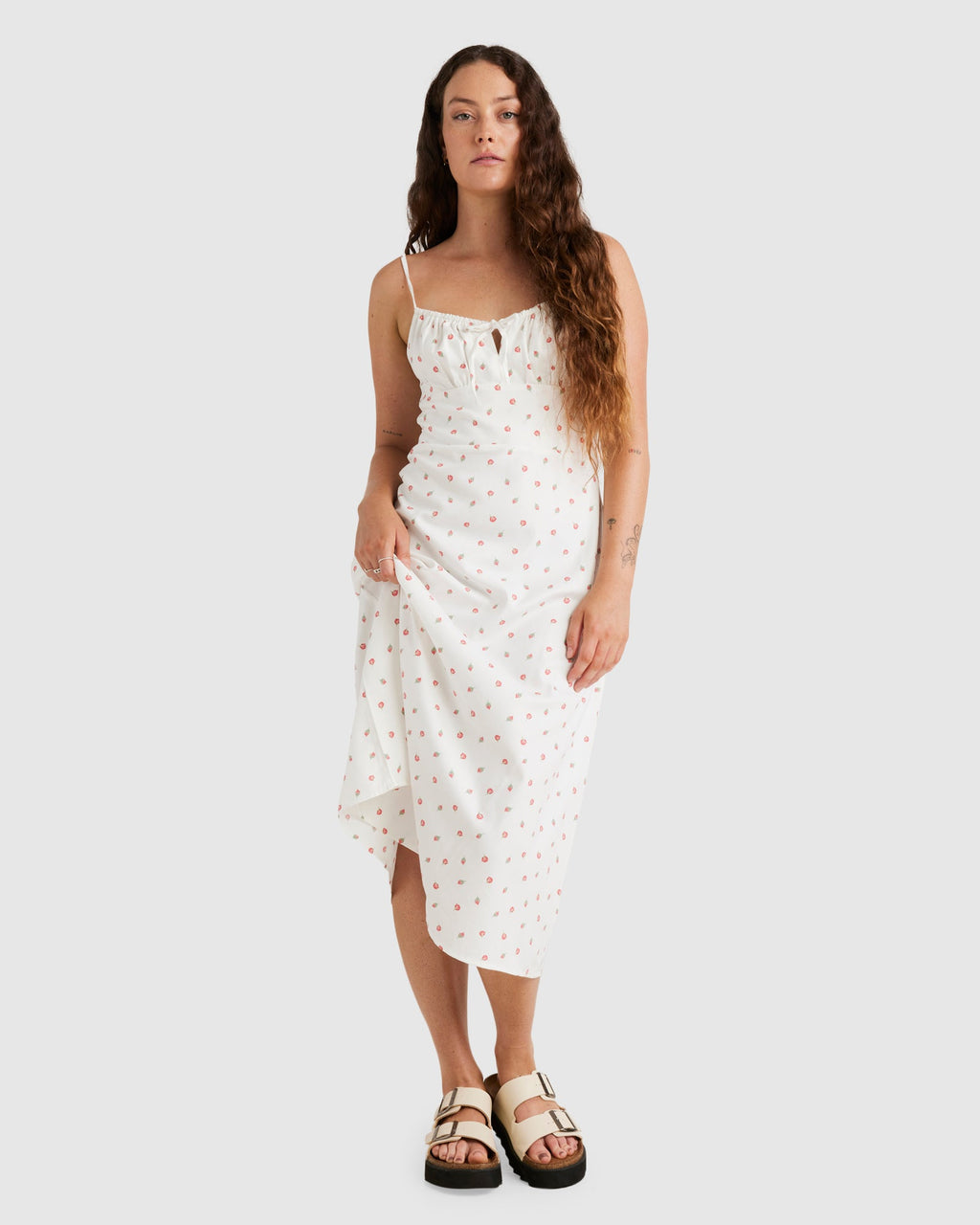 Womens Rose Bud Cafe Mini Dress