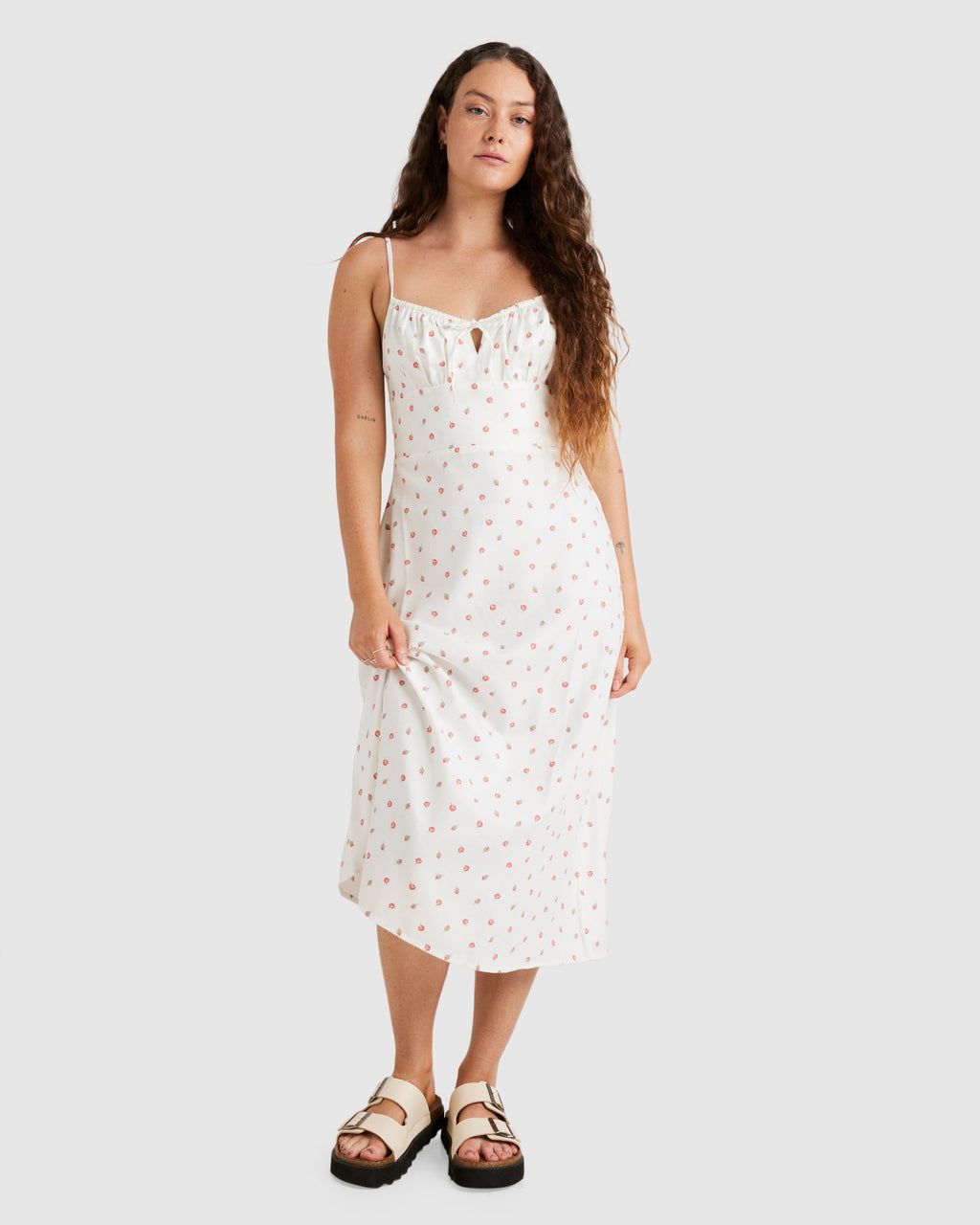 Womens Rose Bud Cafe Mini Dress