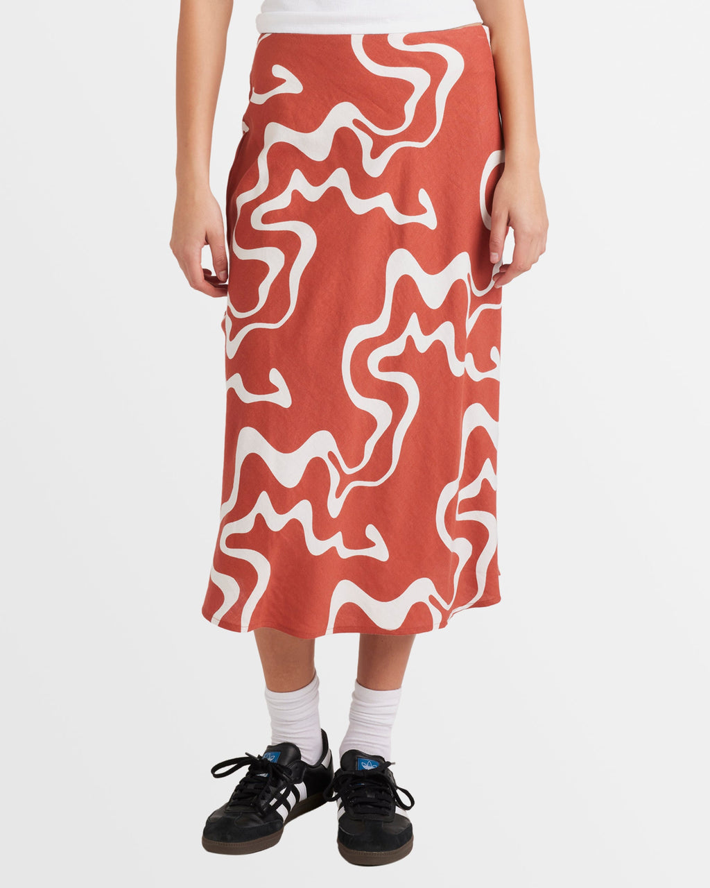 Womens Split Annika Midi Skirt