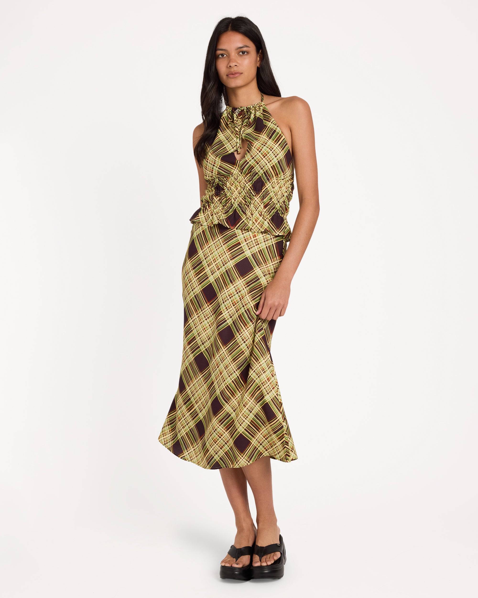Womens Annika Midi Skirt