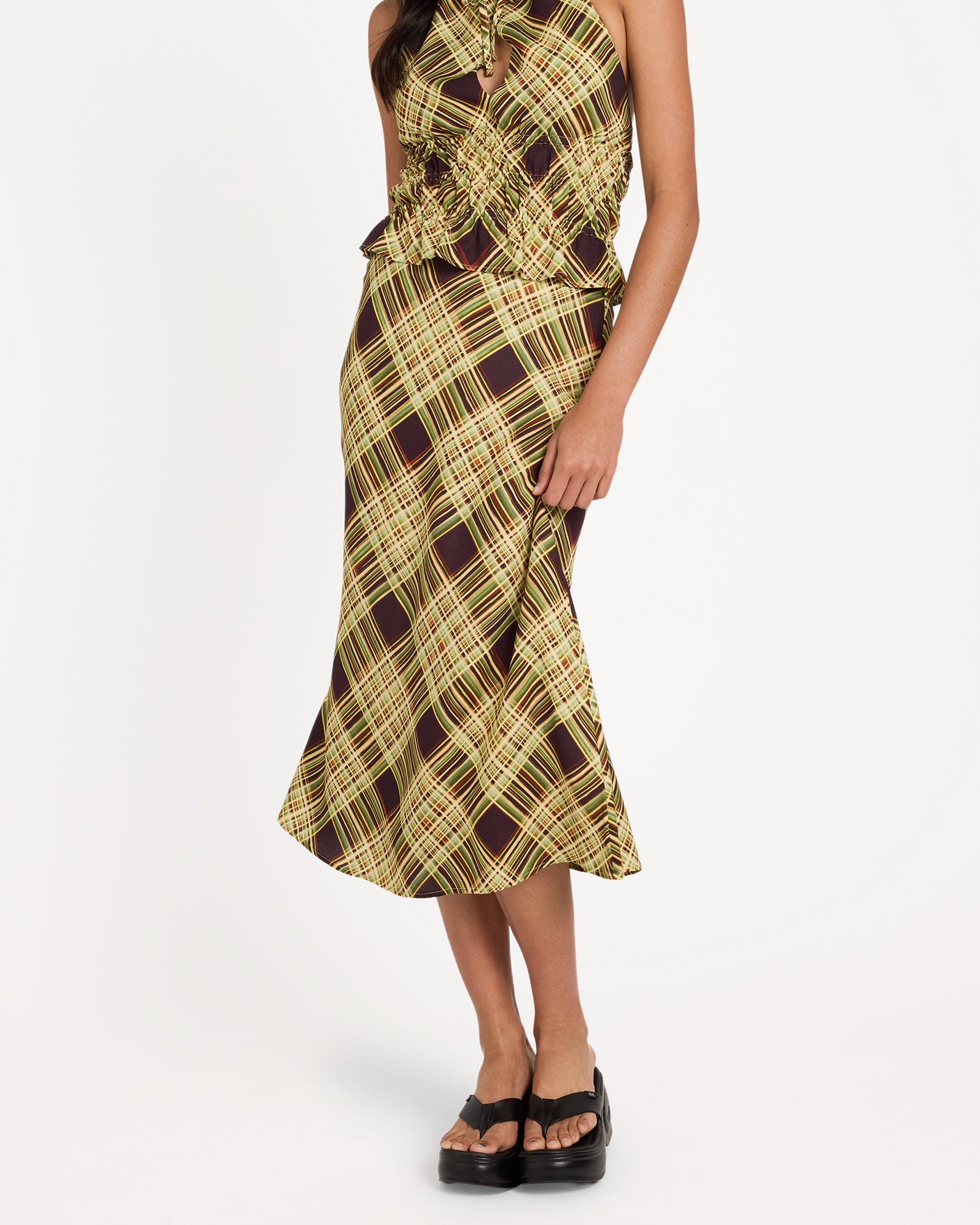 Womens Annika Midi Skirt