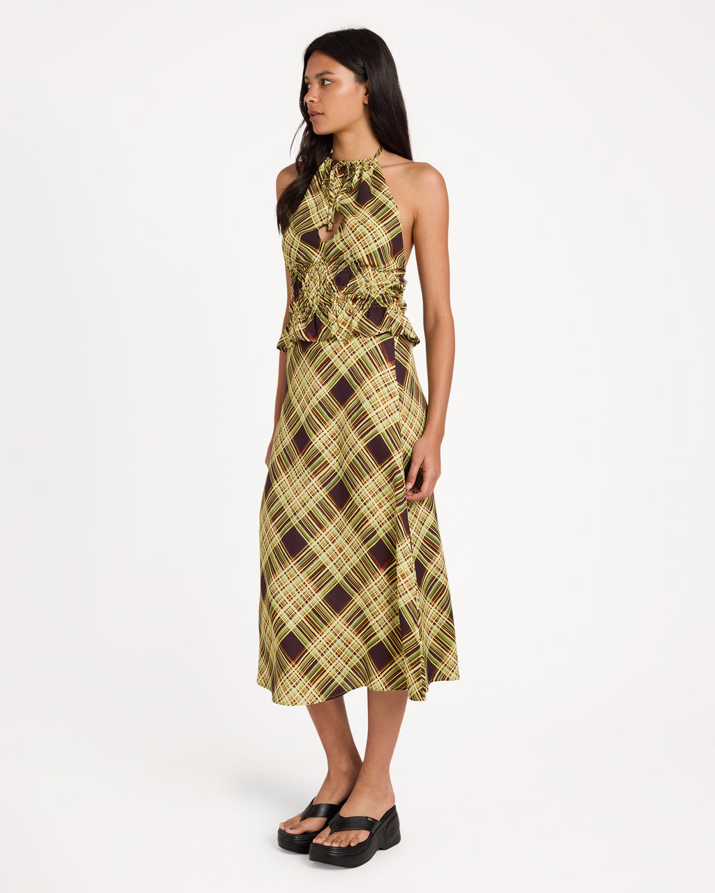 Womens Annika Midi Skirt