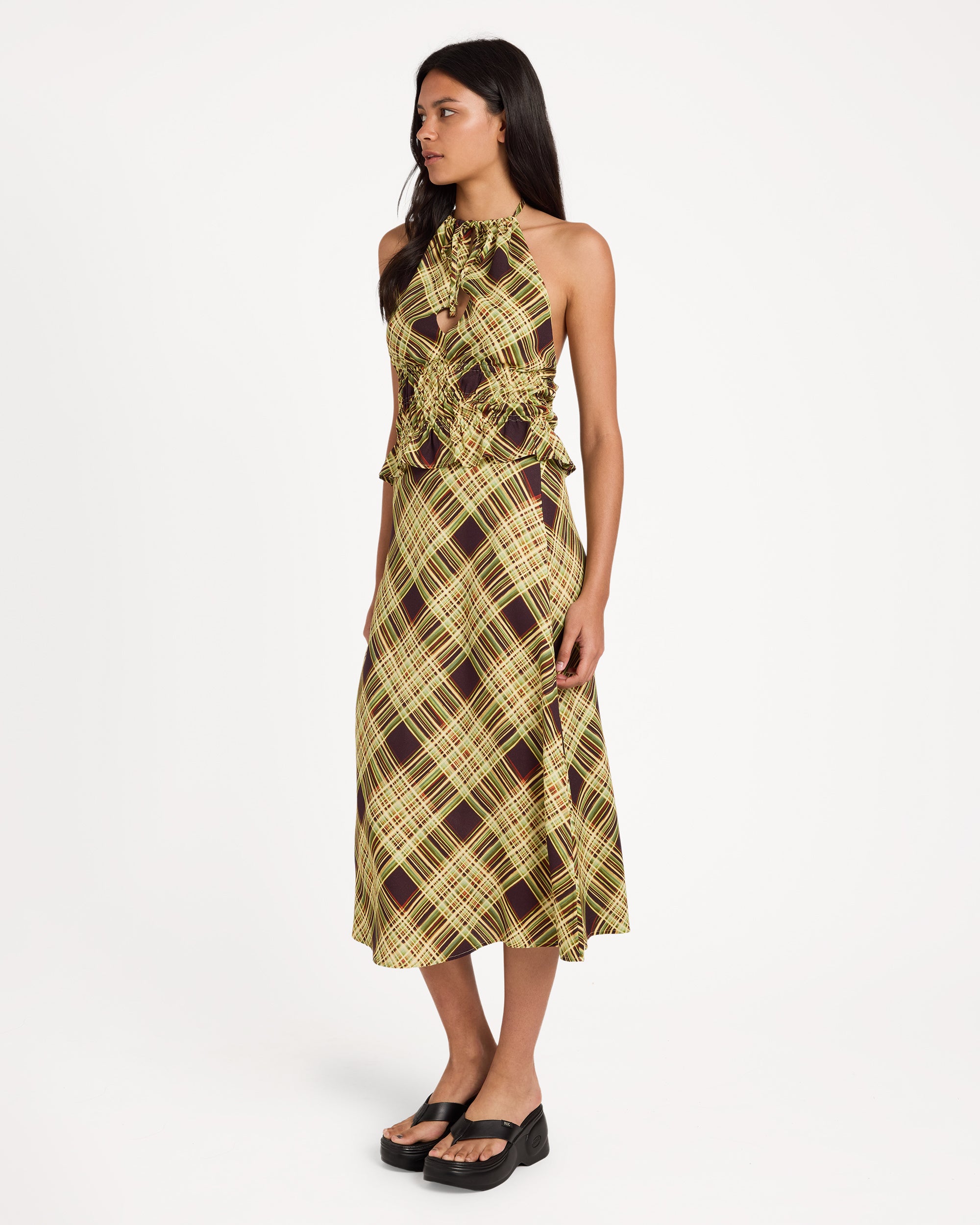 Womens Annika Midi Skirt
