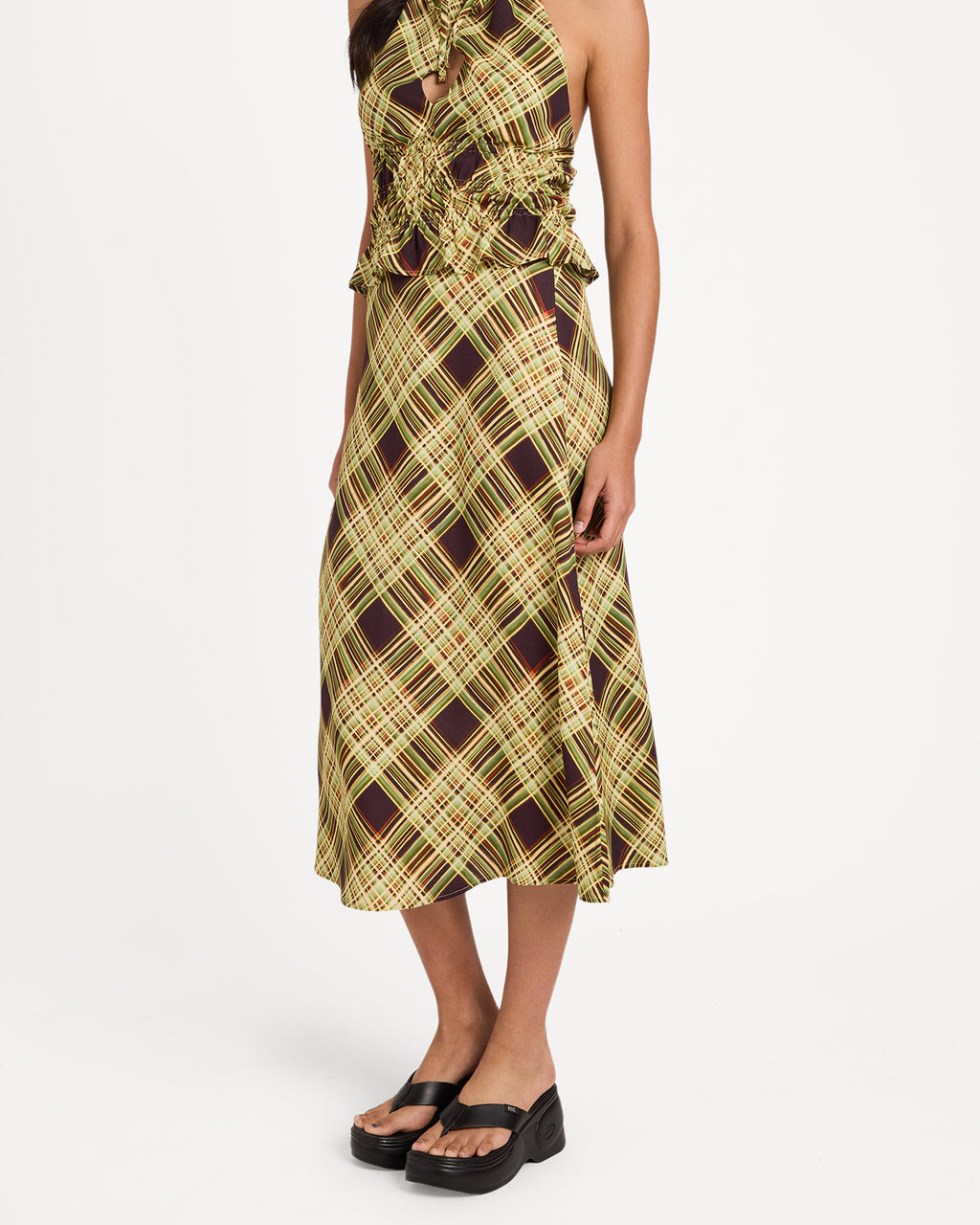 Womens Annika Midi Skirt