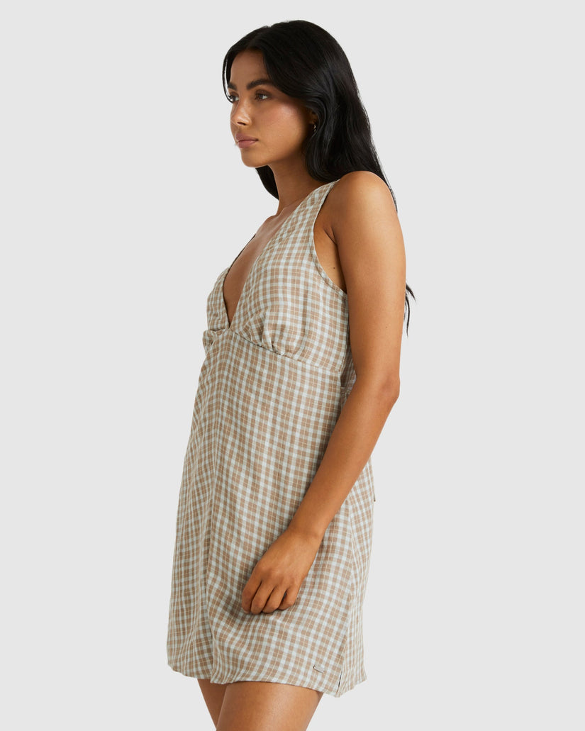 Womens Claire Plaid Romper