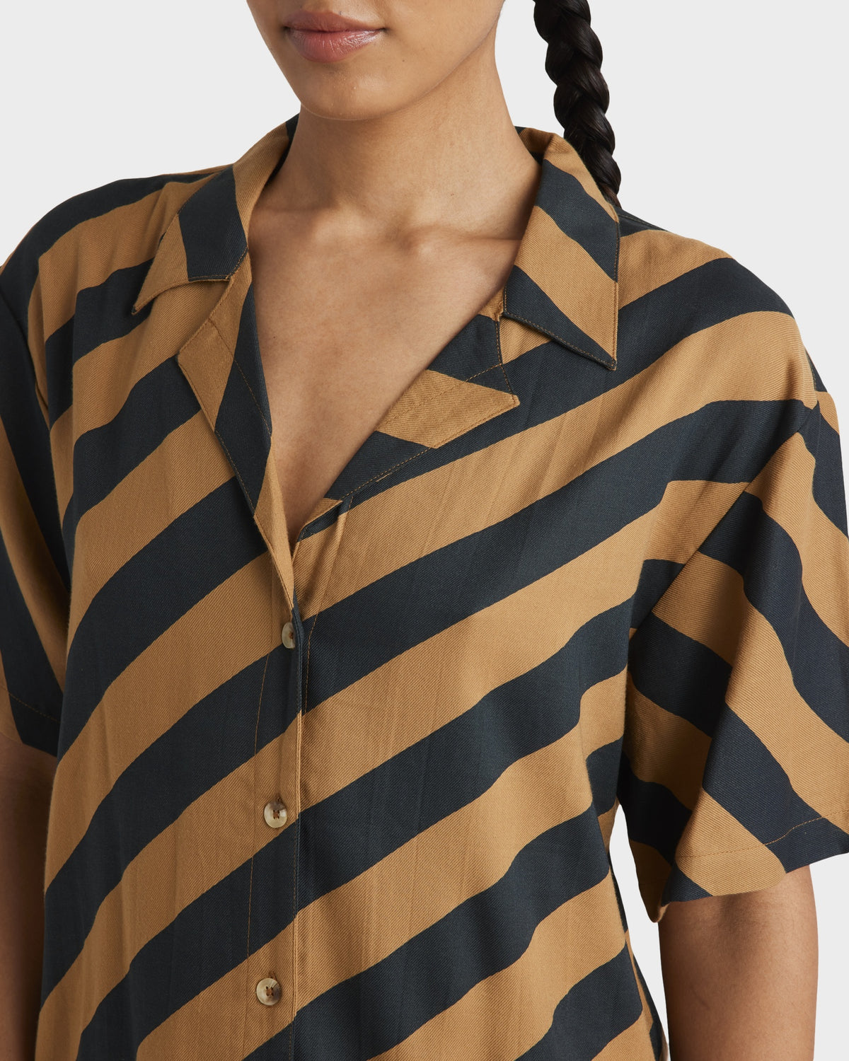 Womens Milspec Stripe Short Sleeve Shirt