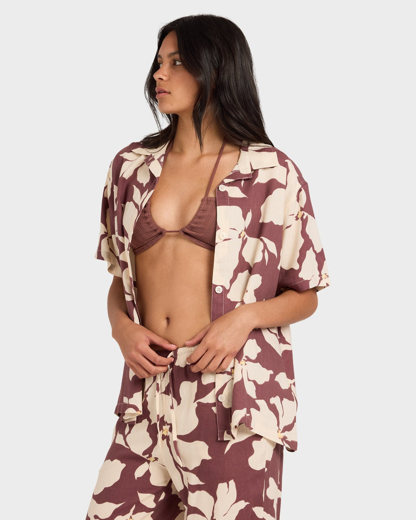 Womens Rhi Overshirt Short Sleeve Shirt