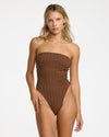 Womens Chevy Grooves Bandeau One Piece Swimsuit