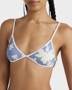 Womens Fleur Fixed Tri Bikini Top