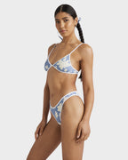 Womens Fleur Fixed Tri Bikini Top