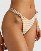 Womens Ripple And Twist Skimpy Bikini Bottom