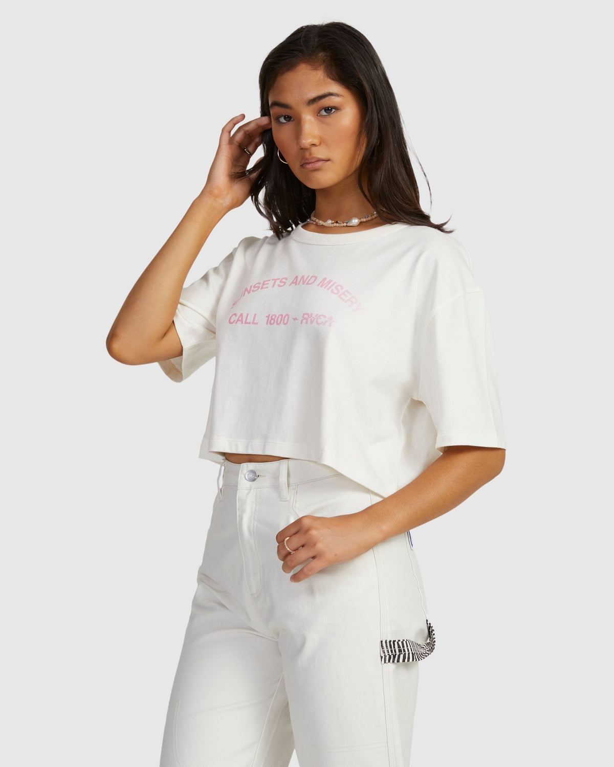 Womens Call RVCA Half Relaxed T-Shirt