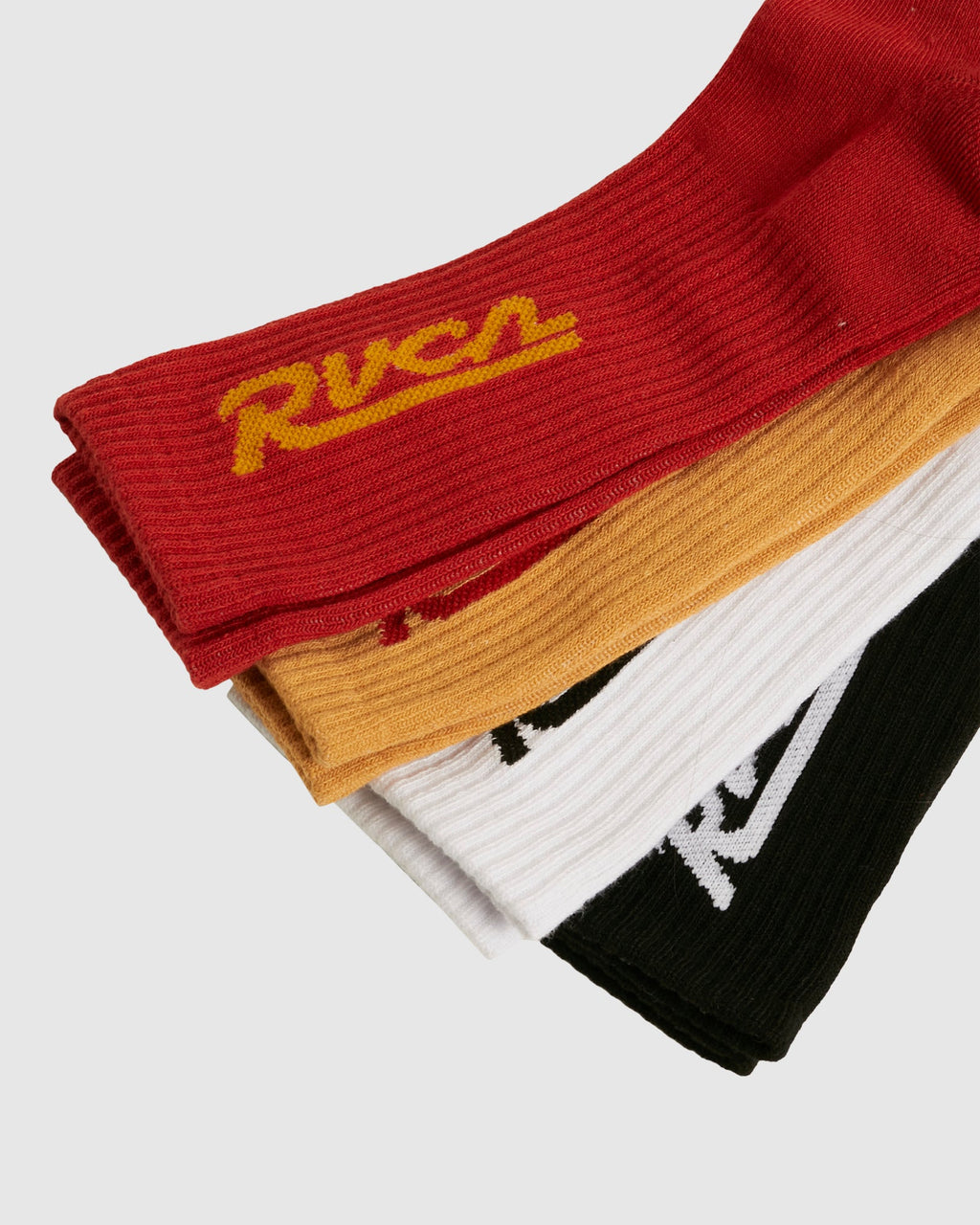 Mens RVCA Seasonal 4 Pack Crew Socks