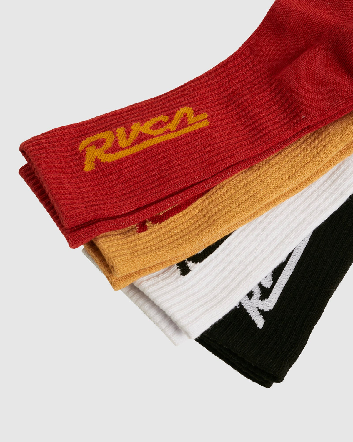 Mens RVCA Seasonal 4 Pack Crew Socks