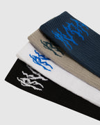 Mens RVCA Seasonal 4 Pack Crew Socks