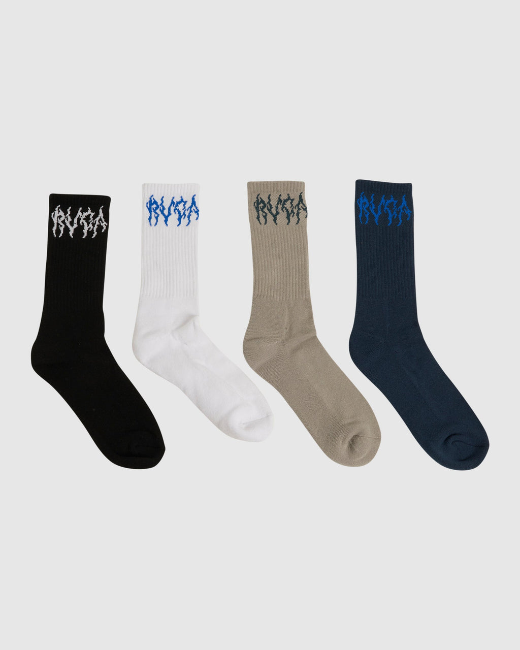 Mens RVCA Seasonal 4 Pack Crew Socks