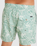 Mens Exotica Print Elastic 17" Boardshorts