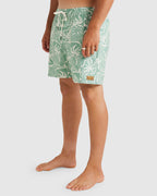 Mens Exotica Print Elastic 17" Boardshorts