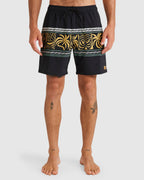Mens Fronds Divide Elastic 17" Boardshorts