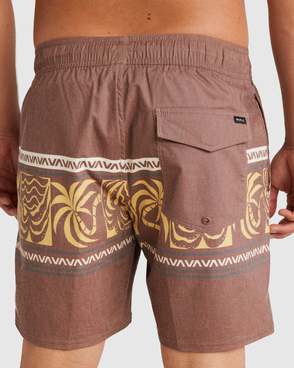 Mens Fronds Divide Elastic 17" Boardshorts