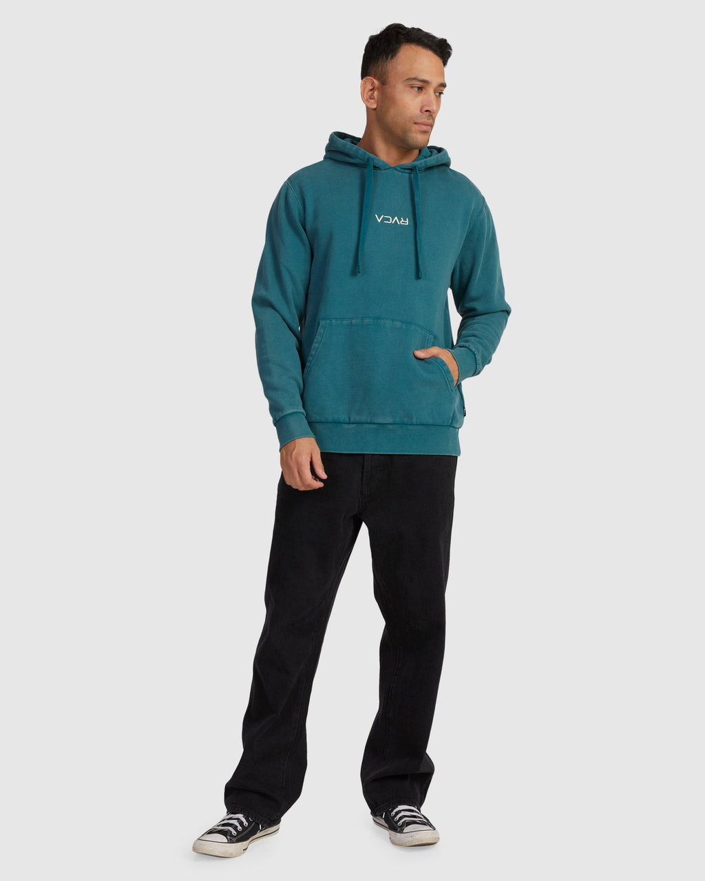 Mens RCVA Mini Flipped Pullover Hoodie