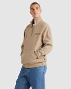 Mens United Half Zip Crew Neck