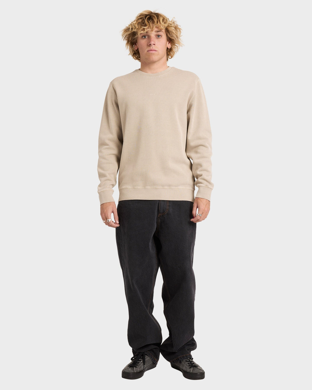 Mens Little RVCA Crew Neck