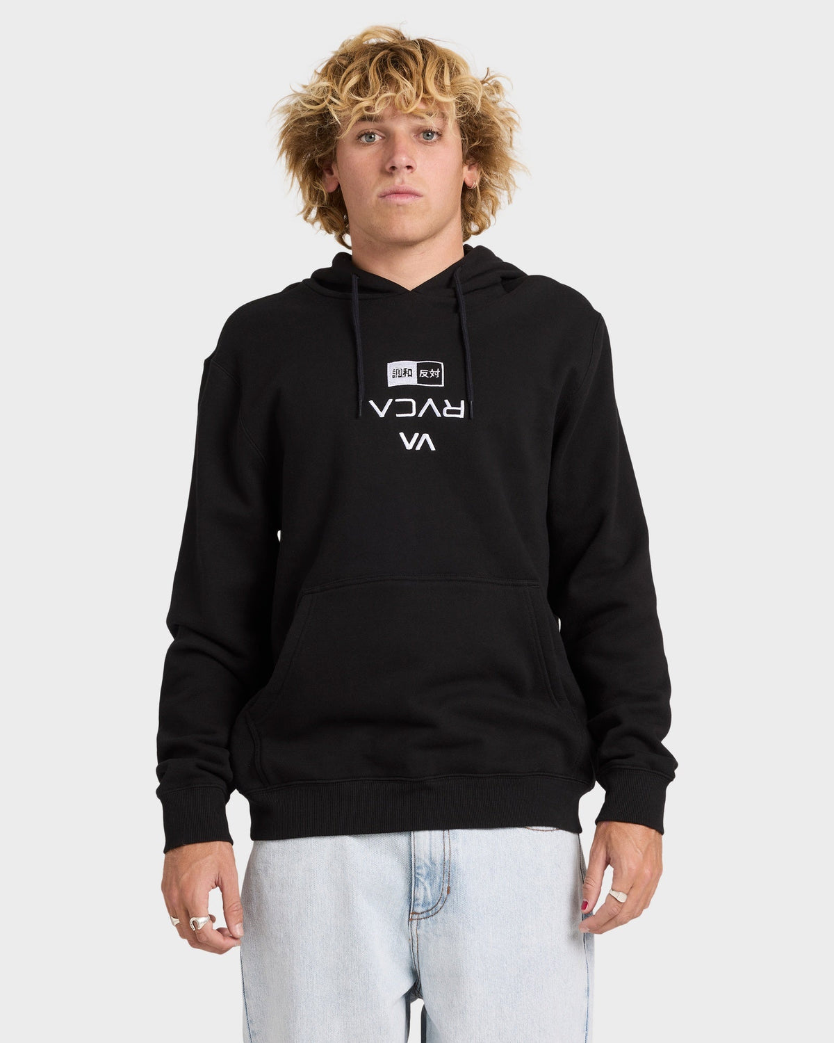 Mens RVCA Credits Pullover Hoodie