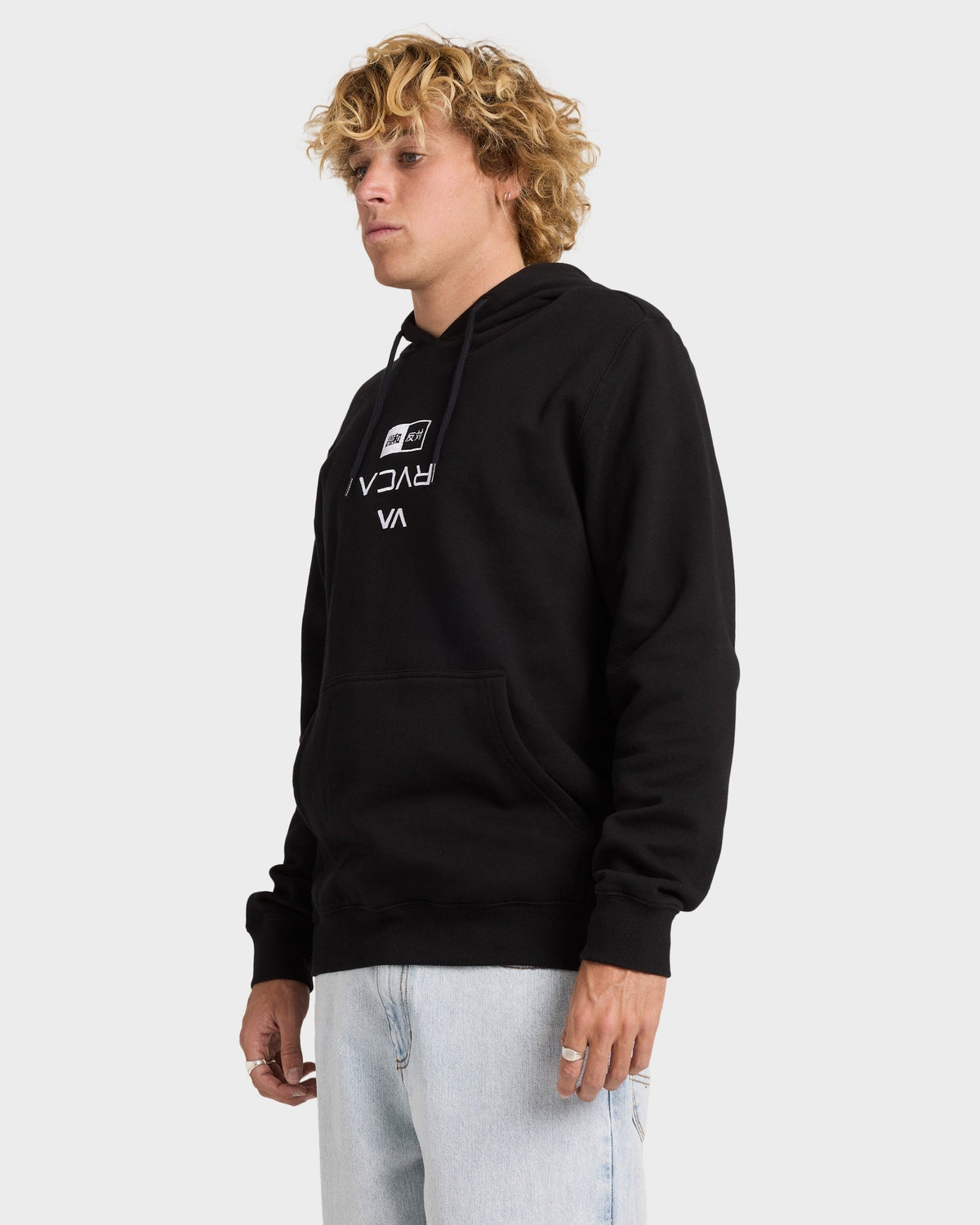 Mens RVCA Credits Pullover Hoodie