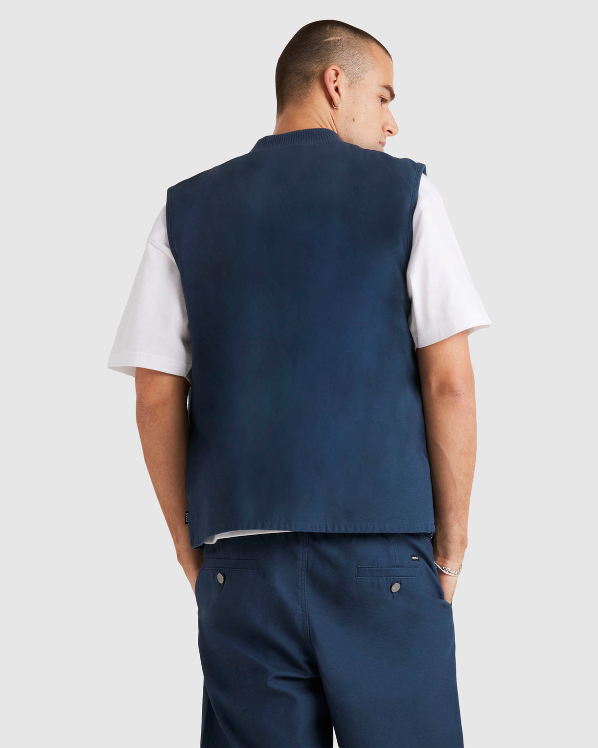 Mens Varsity Twill Vest