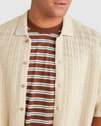 Mens Crochet Short Sleeve Shirt