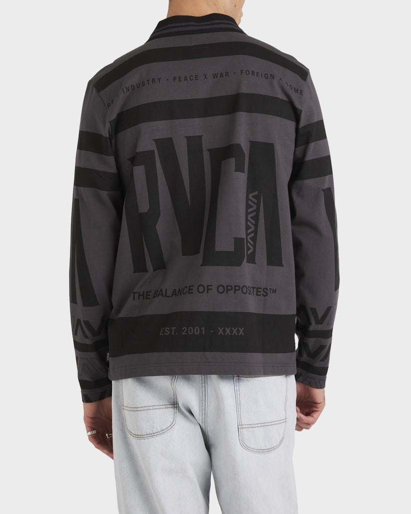 Mens All Brand Polo Long Sleeve Shirt