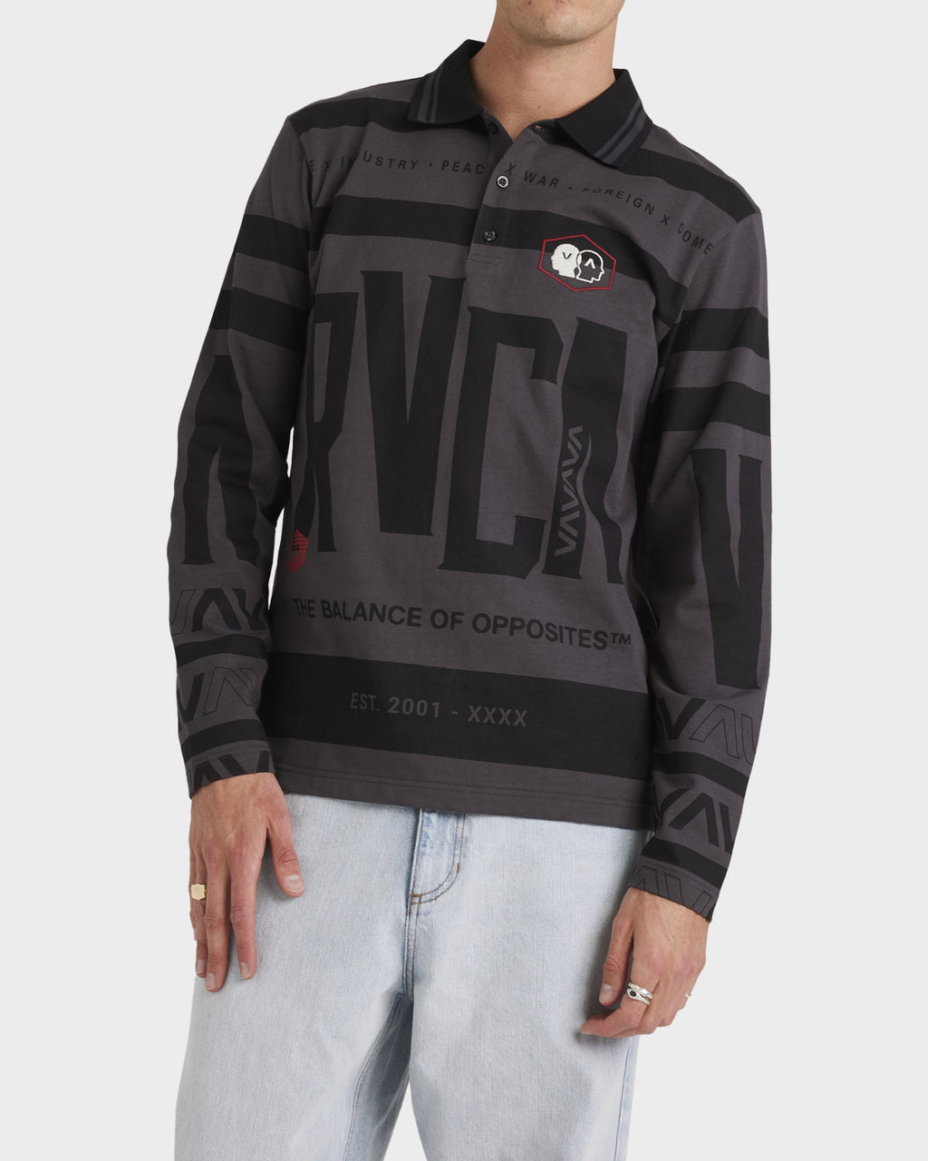 Mens All Brand Polo Long Sleeve Shirt