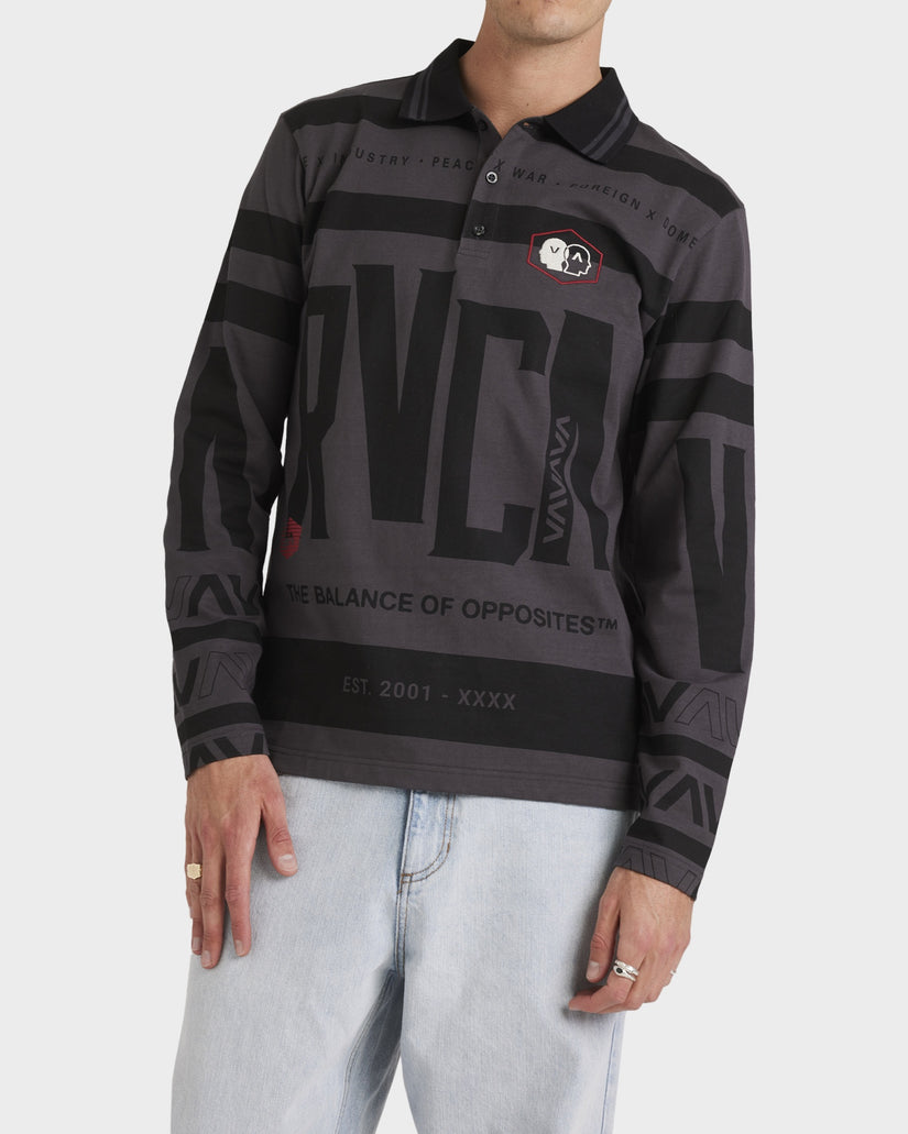 Mens All Brand Polo Long Sleeve Shirt