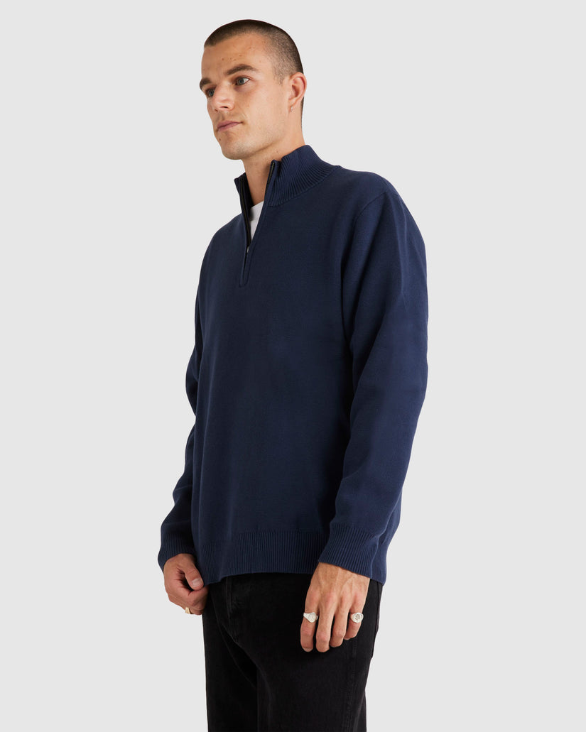 Mens Duke Quarter Zip Sweater