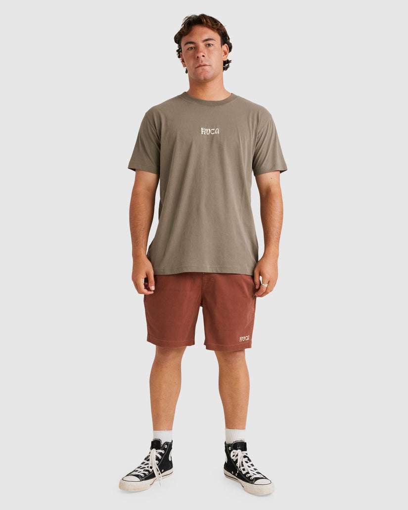 Mens Escape Elastic Exotica Walkshorts