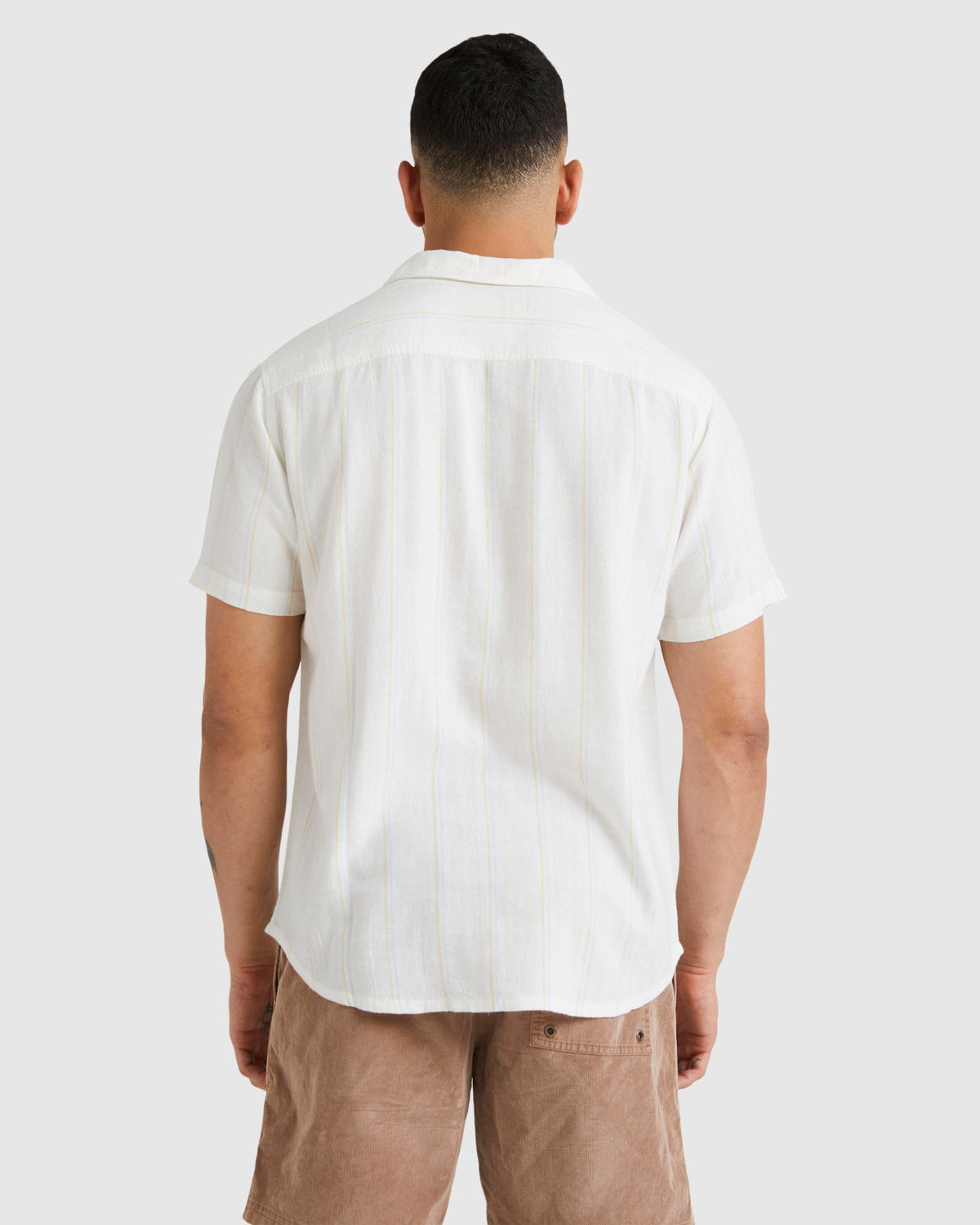Mens Beat Stripe Short Sleeve Short Sleeve Shirt