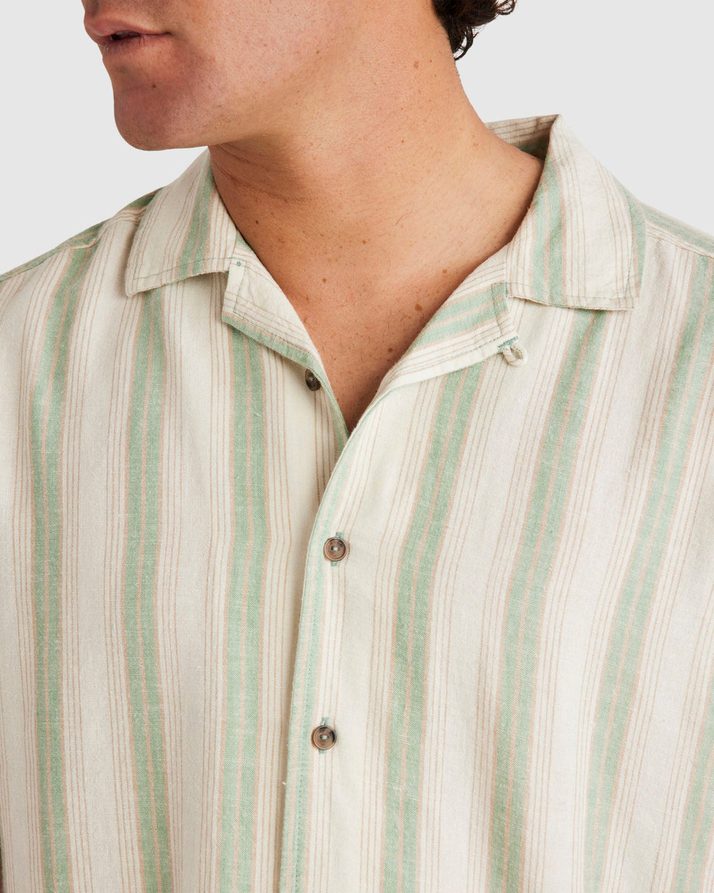 Mens Beat Stripe Short Sleeve Shirt