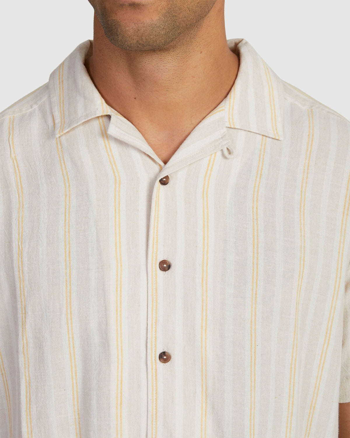 Mens Beat Stripe Short Sleeve Shirt