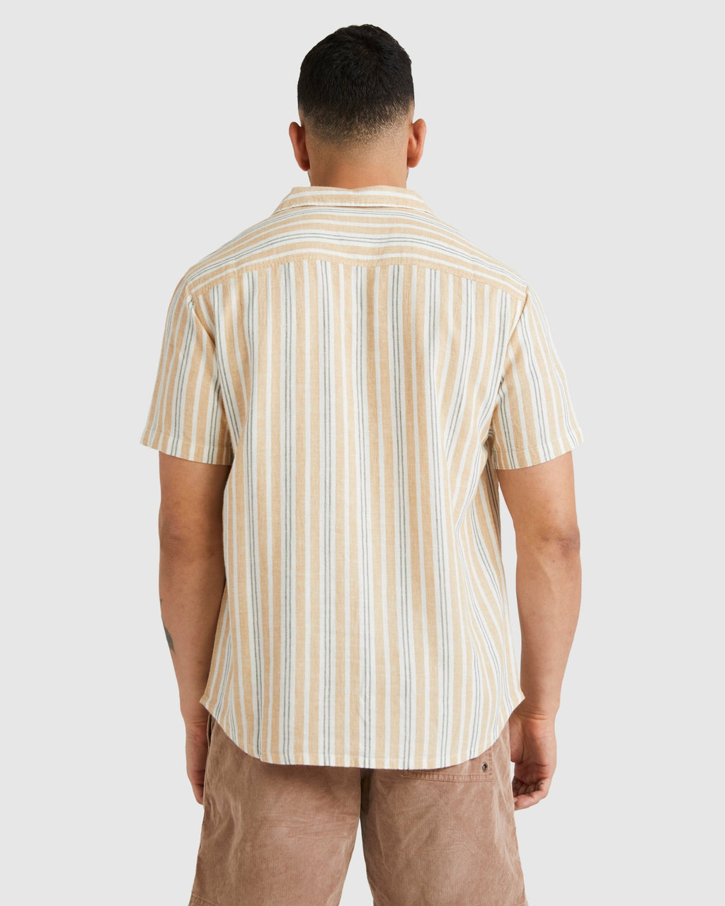 Mens Beat Stripe Short Sleeve Shirt
