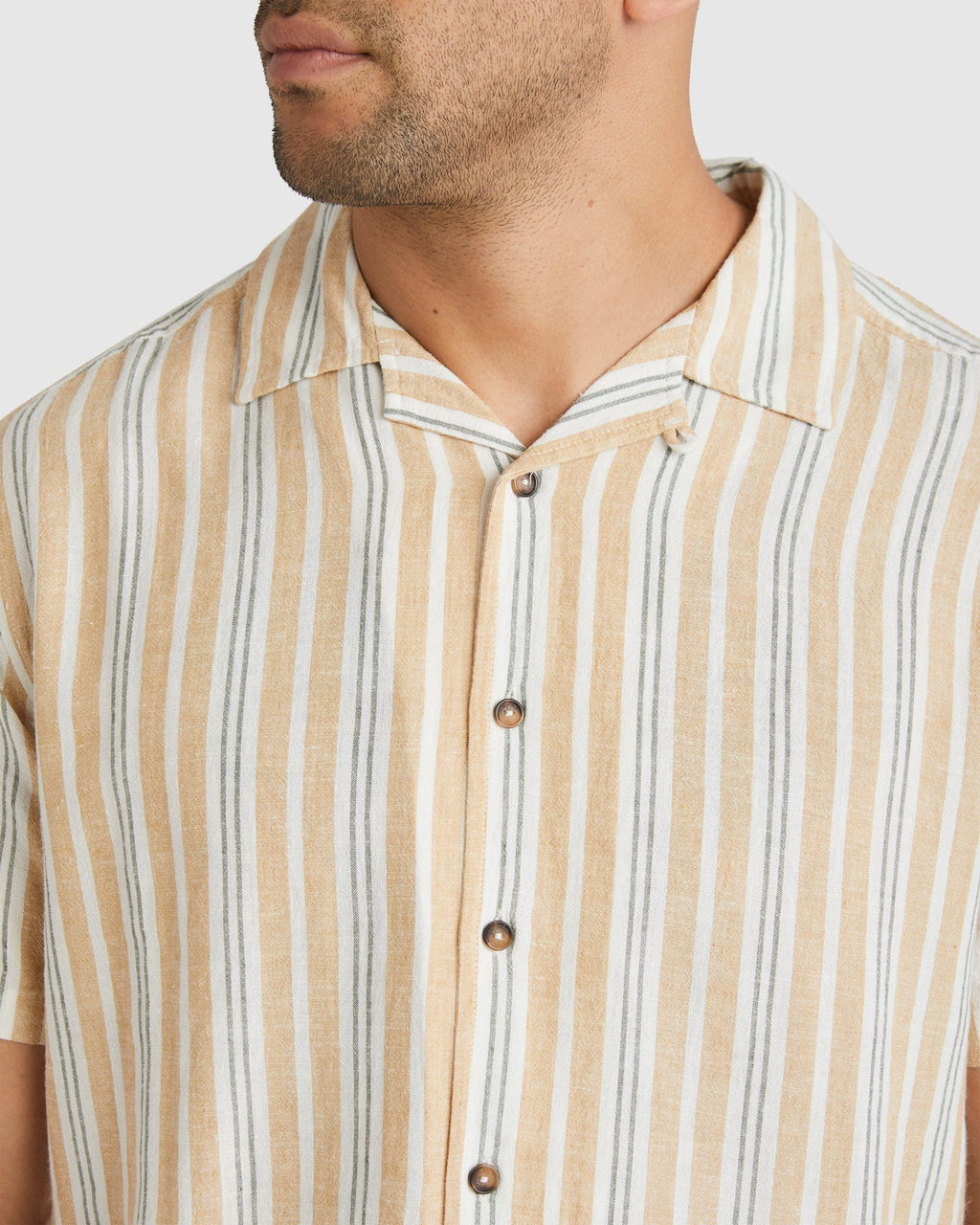 Mens Beat Stripe Short Sleeve Shirt