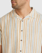 Mens Beat Stripe Short Sleeve Shirt