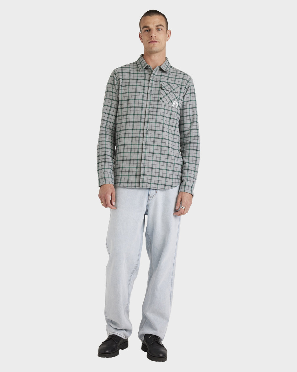 Mens Track Side Long Sleeve Shirt