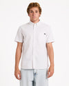 Mens RVCA Pinstripe Short Sleeve Shirt