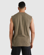 Mens Big RVCA Washed Muscle Shirt