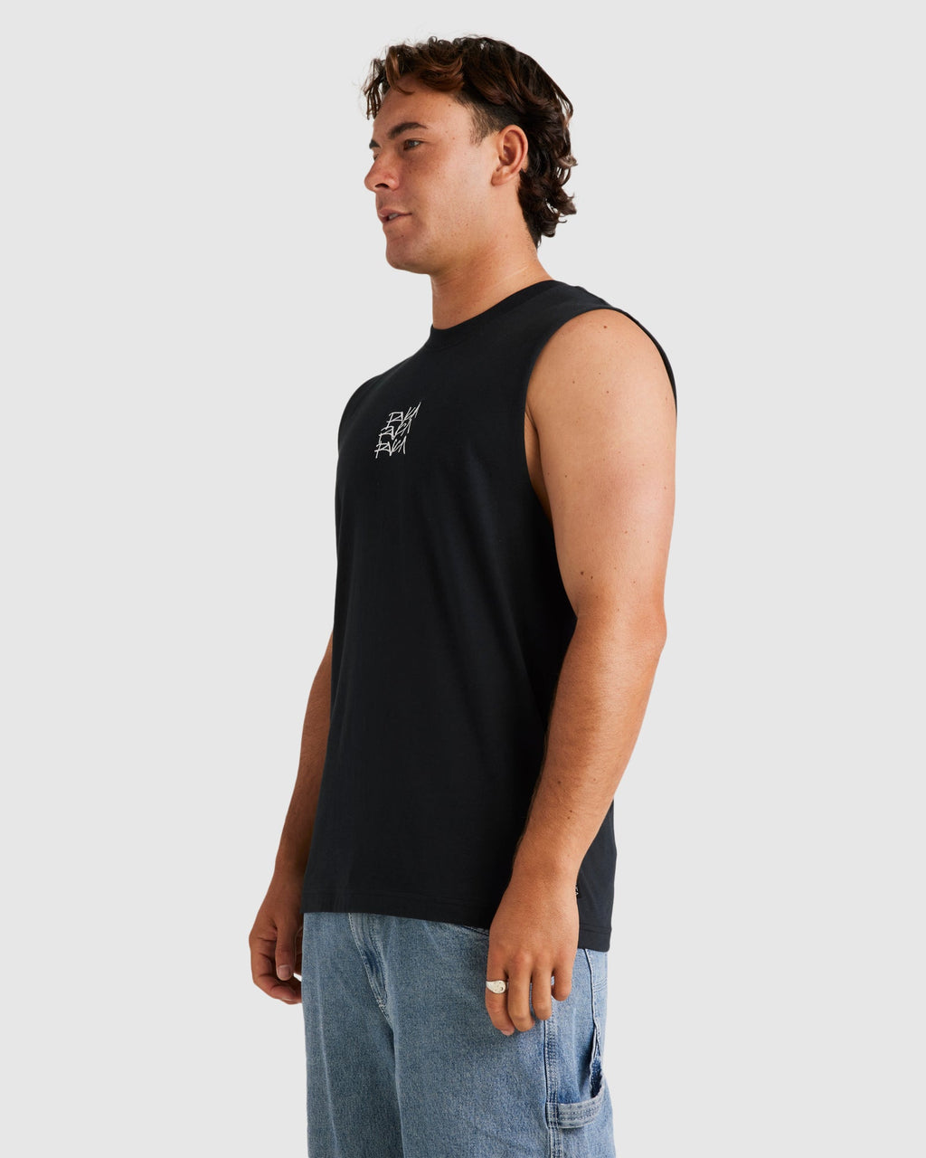 Mens Scraw Long Sleeve Muscle