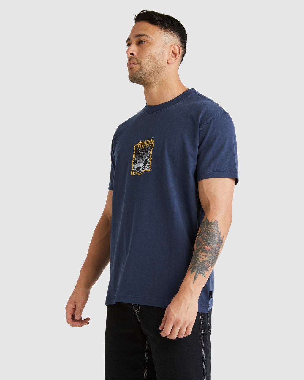 Mens RVCA Midnight T-Shirt