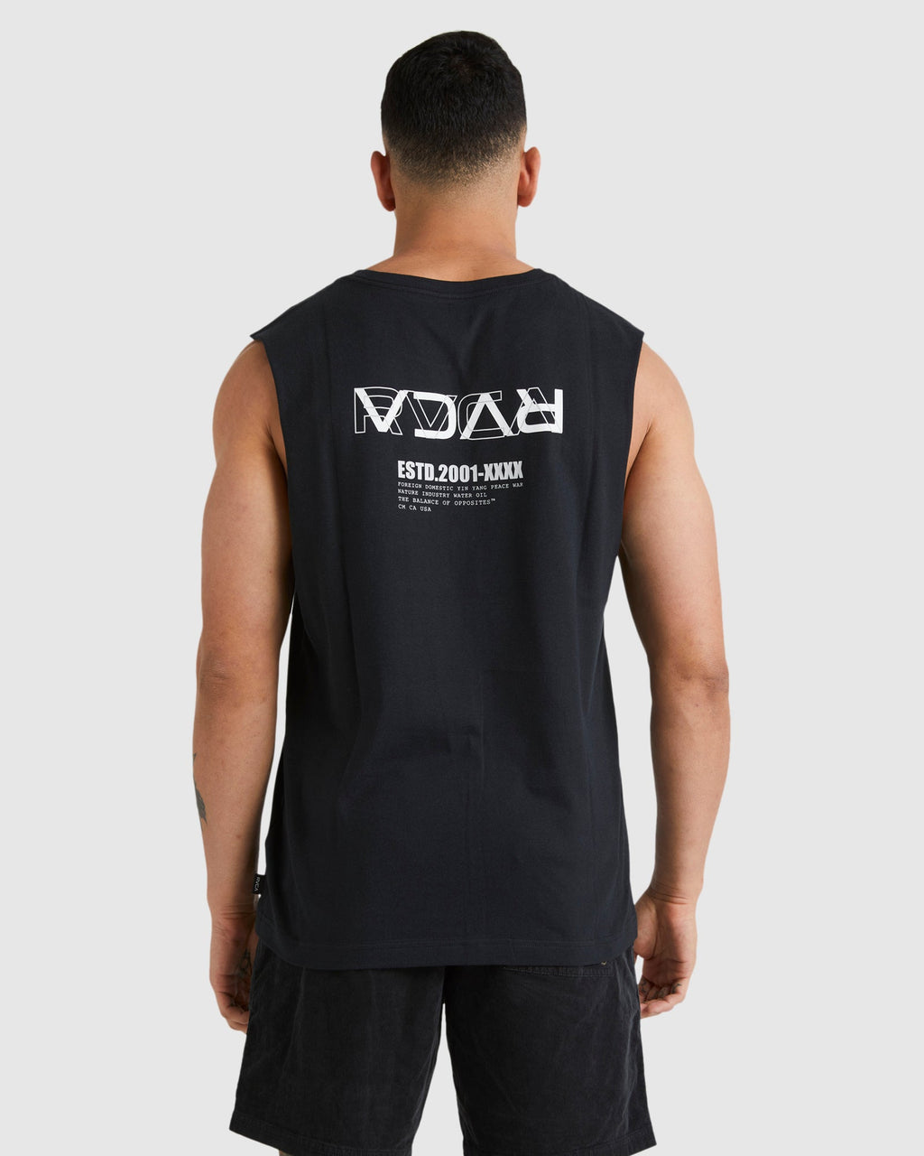 Mens RVCA Reverse Muscle Shirts