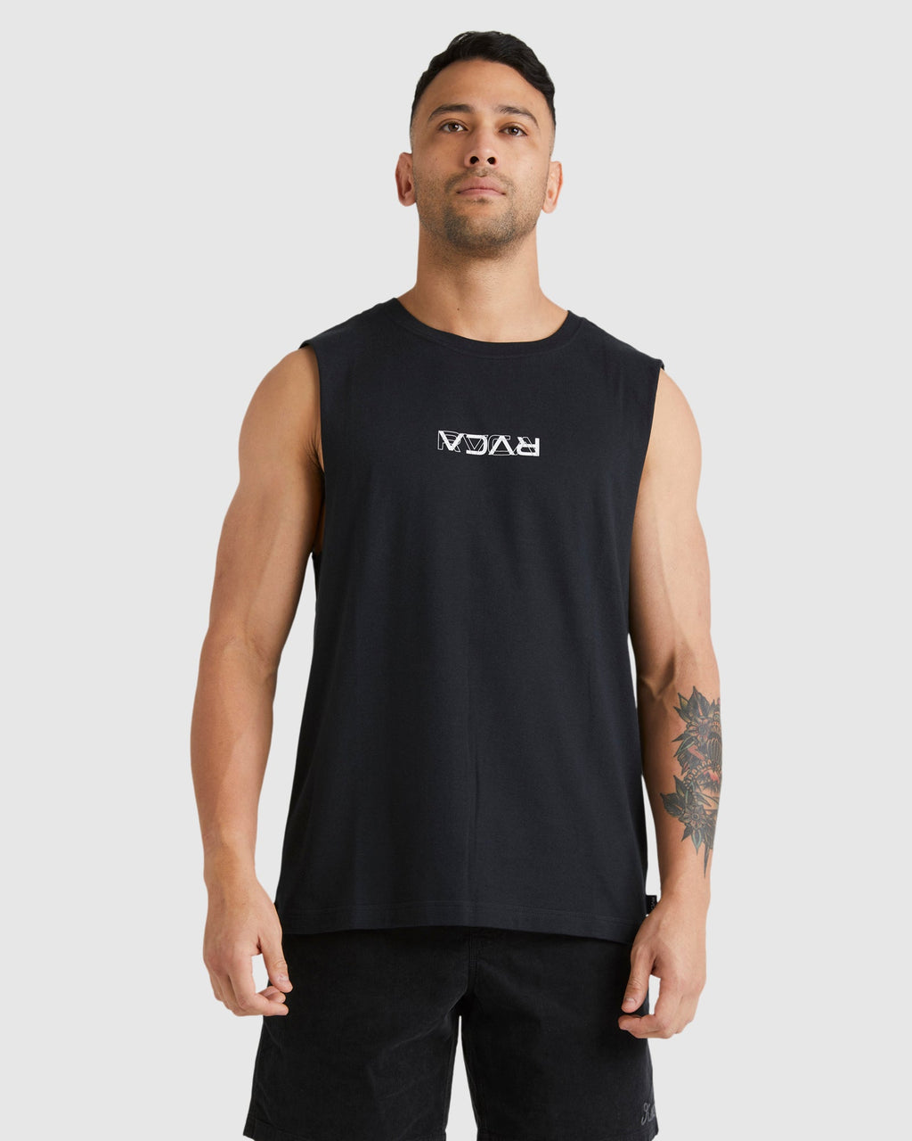 Mens RVCA Reverse Muscle Shirts