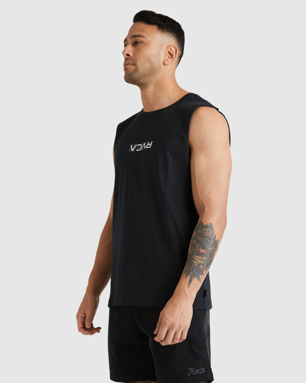 Mens RVCA Reverse Muscle Shirts